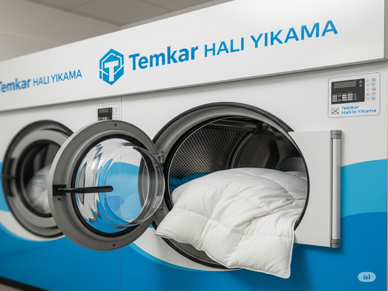 Adana da en çok tercih edilen yorgan yıkama hizmetinde Temkar Halı Yıkama ile Temkar Halı Yıkama tesisinde endüstriyel makinelerde yıkanan temiz ve beyaz yorganlar. Tertemiz!
